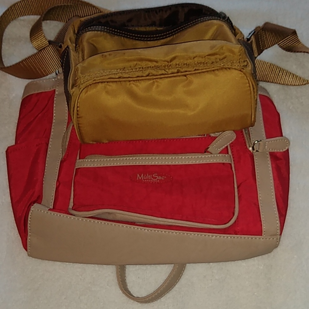 Reaction Kenneth Cole crossbody sack and multisac